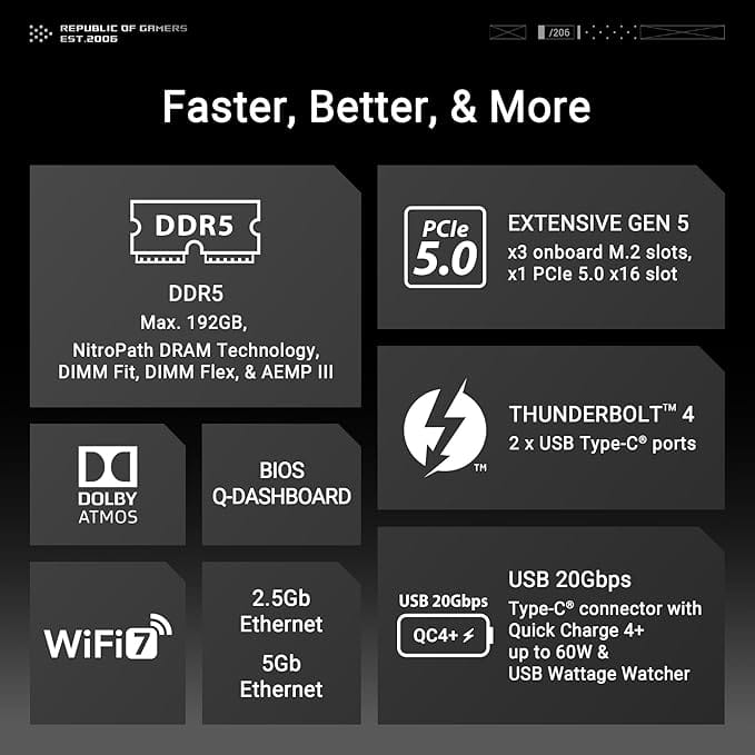 ASUS ROG Maximus Z890 Hero Intel Z890 LGA 1851 ATX