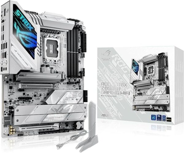 ASUS ROG STRIX Z890-A GAMING WIFI Z890 LGA 1851 ATX motherboard, Intel Core Ultra Series 2 Ready, Advanced AI PC-ready, 16+2+1+2 stages, DDR5, WiFi 7, 2.5G, 5x M.2, Thunderbolt 4, USB Type-C, AI OC