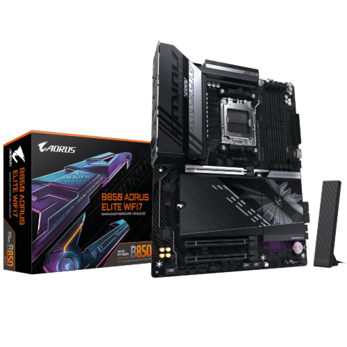 GIGABYTE B850 AORUS ELITE WIFI7 ATX Motherboard, AMD B850 Chipset, DDR5, Wi-Fi 7, PCIe 5.0 - GA-B850-A-ELITE-WF7