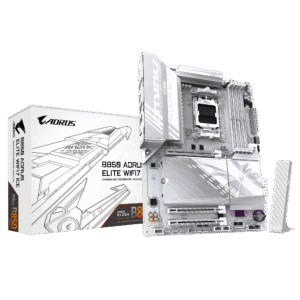 GIGABYTE B850 AORUS ELITE WIFI7 ICE ATX Motherboard, AMD B850 Chipset, DDR5, Wi-Fi 7, PCIe 5.0 - GA-B850-A-ELITE-WF7-ICE