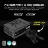 CORSAIR HX1200i 1200W ATX PC Power Supply, 80 PLUS Platinum, Ultra Low Noise, Fully Modular - CS-CP-9020281-NA