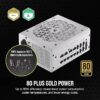 CORSAIR RM1200x SHIFT WHITE 1200W PC Power Supply, 80 PLUS Gold, Fully Modular - CS-CP-9020276-NA