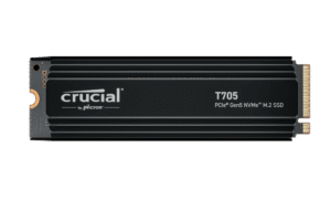 Crucial T705 - 2TB M.2 2280 NVMe PCIe Gen 5x4 SSD Crucial T705 with Heatsink - 4TB M.2 2280 NVMe PCIe Gen 5x4 SSD - 14,100MB/s Read, 12,600MB/s Write - CT4000T705SSD5