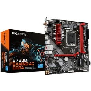 GIGABYTE B760M GAMING AC DDR4 Motherboard 6 GIGABYTE B760M GAMING AC DDR4 Motherboard, Intel B760 Chipset, LGA 1700 Socket, Micro-ATX Form Factor - GA-B760M-GAMING-AC-DDR4