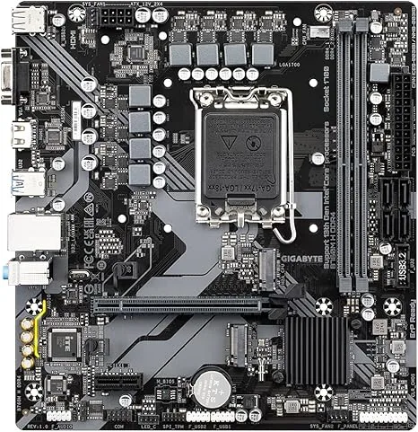 GIGABYTE B760M H DDR4 Motherboard, Intel B760 Chipset, LGA 1700 Socket, Micro-ATX Form Factor - GA-B760M-H-DDR4 - Image 2