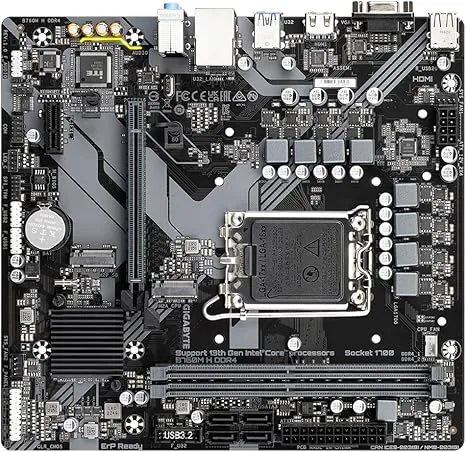 GIGABYTE B760M H DDR4 Motherboard, Intel B760 Chipset, LGA 1700 Socket, Micro-ATX Form Factor - GA-B760M-H-DDR4 - Image 5