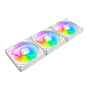 Darkflash GAUSS G24 3-in-1 Magnetic Splicing A-RGB Case Fans (White)