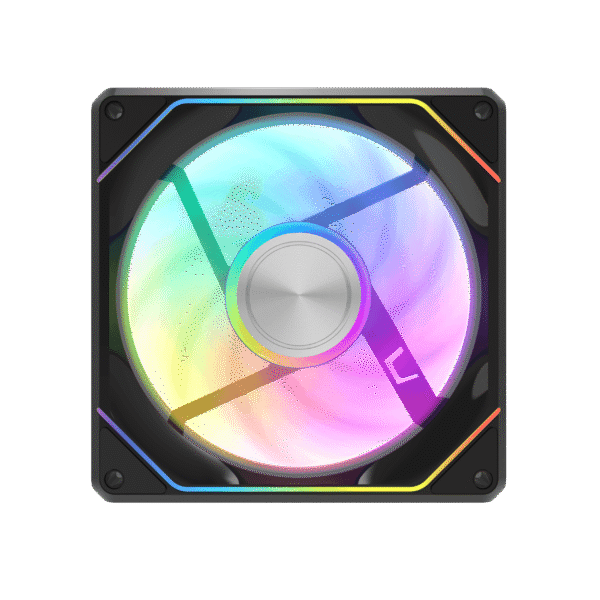 Darkflash GAUSS G24 3-in-1 Magnetic Splicing A-RGB Case Fans (Black)