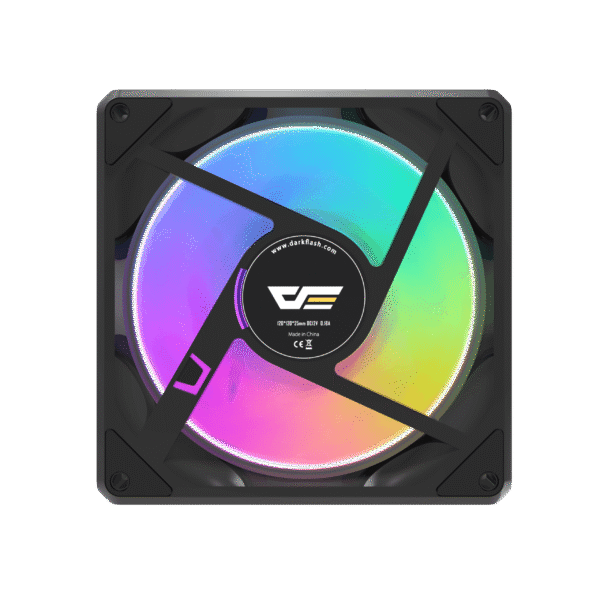 Darkflash GAUSS G24 3-in-1 Magnetic Splicing A-RGB Case Fans (Black)