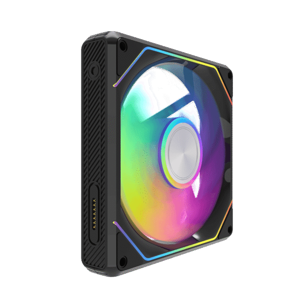 Darkflash GAUSS G24 3-in-1 Magnetic Splicing A-RGB Case Fans (Black)