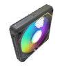 Darkflash GAUSS G24 3-in-1 Magnetic Splicing A-RGB Case Fans (Black)