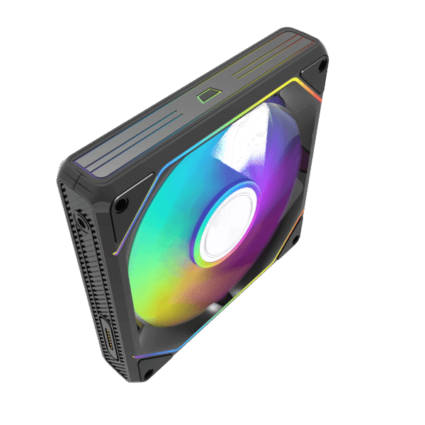 Darkflash GAUSS G24 3-in-1 Magnetic Splicing A-RGB Case Fans (Black)
