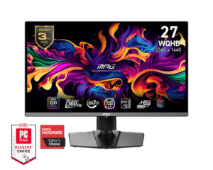 MSI MPG 271QRX QD-OLED 27" Gaming Monitor, 2560x1440, 240Hz, 0.03ms, QD-OLED Panel