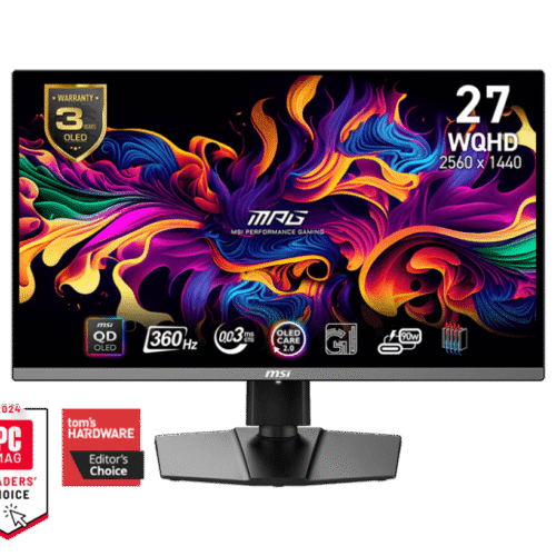 MSI MPG 271QRX QD-OLED 27" Gaming Monitor, 2560x1440, 240Hz, 0.03ms, QD-OLED Panel