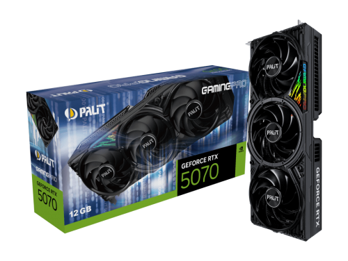 Palit GeForce RTX 5070 GamingPro, 12GB GDDR7, 192-bit Graphics Card - NE75070019K9-GB2050A