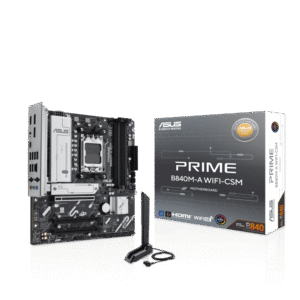 ASUS PRIME B840M-A WIFI-CSM Motherboard, Micro-ATX, AMD B840 Chipset, DDR5, Wi-Fi 6E - PRIME B840M-A WIFI-CSM