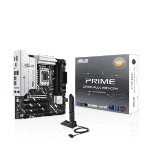 ASUS PRIME Z890M-PLUS WIFI-CSM Motherboard, Intel Z890 Chipset, LGA 1851 Socket, Micro-ATX Form Factor