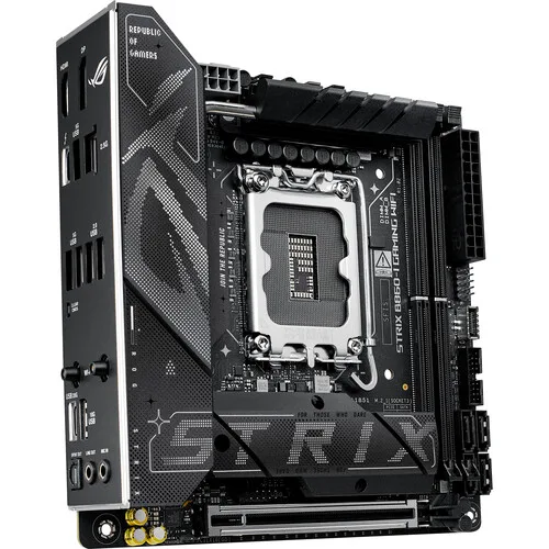 ROG STRIX B860-I GAMING WIFI ASUS ROG STRIX B860-I GAMING WIFI Motherboard, Intel Core Ultra Series Support, DDR5, Wi-Fi 7, PCIe 5.0, Mini-ITX