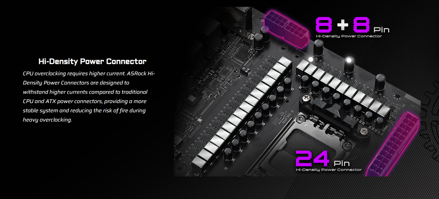 ASRock X870E Taichi EATX Motherboard w/ AM5 Socket, DDR5 Support & 24+2+1 Power Design 11 ASRock X870E Taichi EATX Motherboard w/ AM5 Socket, DDR5 Support & 24+2+1 Power Design