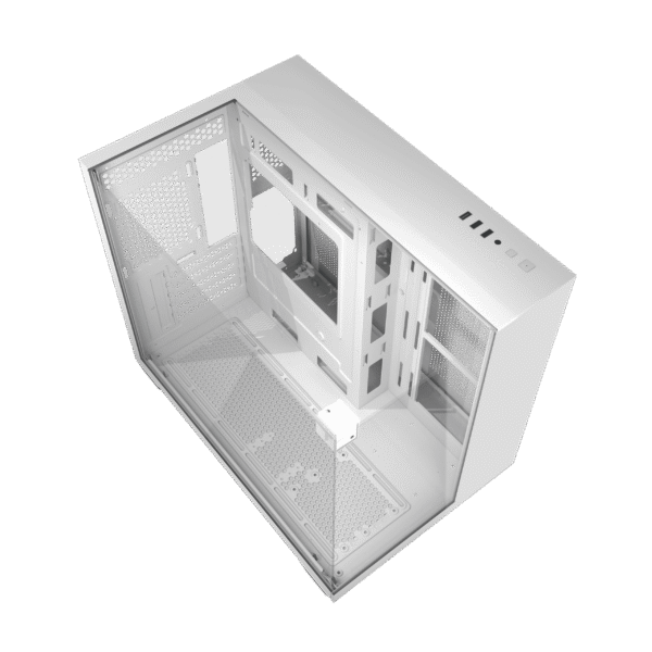 Darkflash TH285M White Micro-ATX/ITX PC Case with Tempered Glass Side Panel
