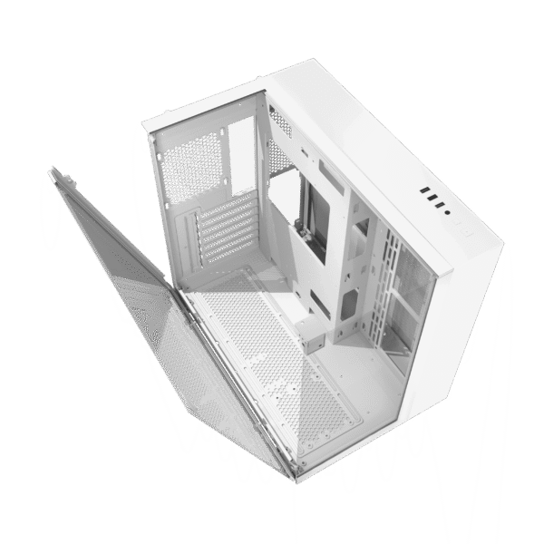 Darkflash TH285M White Micro-ATX/ITX PC Case with Tempered Glass Side Panel