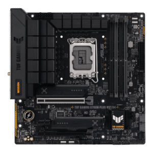 TUF GAMING B760M-PLUS WIFI D4 ASUS TUF GAMING B760M-PLUS WIFI D4 Motherboard, Intel B760 Chipset, LGA 1700 Socket, Micro-ATX Form Factor