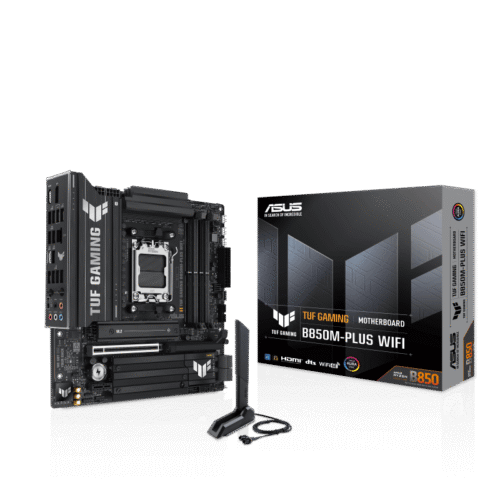 ASUS TUF Gaming B850M-PLUS WiFi Micro-ATX Motherboard, AMD B850 Chipset, DDR5, Wi-Fi 6E - TUF GAMING B850M-PLUS WIFI