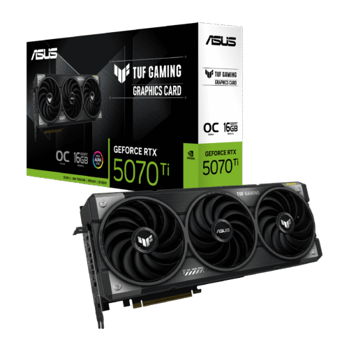 Asus TUF Gaming GeForce RTX 5070 Ti 16GB GDDR7 Graphics Card, 256-bit, PCI-E 5.0 - TUF-RTX5070TI-O16G-GAMING