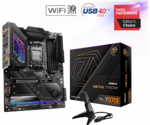 ASRock X870E Taichi EATX Motherboard w/ AM5 Socket, DDR5 Support & 24+2+1 Power Design