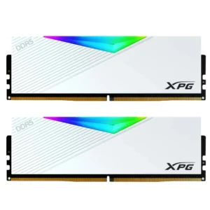 XPG LANCER RGB DDR5-6000 32GB(2X16GB) MEMORY KIT - WHITE 2 XPG LANCER BLADE RGB 32GB (2x16GB) DDR5 6000MT/s CL30-34 UDIMM White Memory Kit with Low-Profile Heatsink for AMD and Intel - AX5U6000C3016G-DTLABRWH-BOX