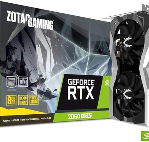 ZOTAC GAMING GeForce RTX 2060 SUPER MINI 8GB GDDR6 256-bit 14Gbps Gaming Graphics Card, Ice Storm 2.0, Super Compact, ZT-T20610E-10M