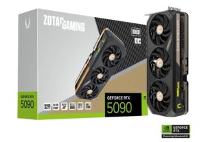 ZOTAC NVIDIA GeForce RTX 5090 Solid OC 32GB GDDR7 512-bit Blackwell Architecture Graphics Card - ZT-B50900J-10P