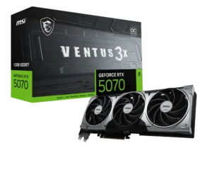 product_173761291547d8b531eb2b3a1f1bf53b14cc6ff999 MSI GeForce RTX 5070 12G VENTUS 3X OC GDDR7 192-bit PCIe 5.0 Graphics Card