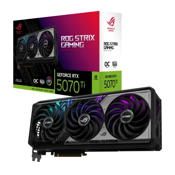 ASUS ROG Strix NVIDIA GeForce RTX 5070 Ti 16GB GDDR7 OC Edition Graphics Card - ROG-STRIX-RTX5070TI-O16G-GAMING