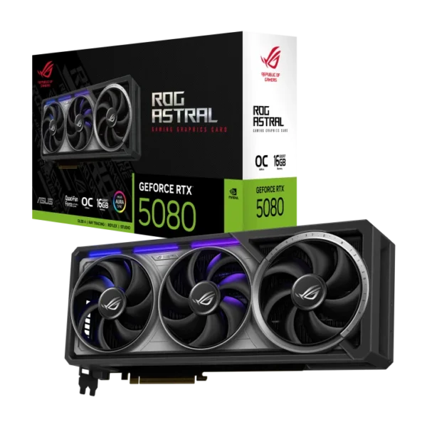 ASUS ROG Astral Nvidia GeForce RTX 5080 OC Edition 16GB GDDR7 Graphics Card - ROG-ASTRAL-RTX5080-O16G-GAMING
