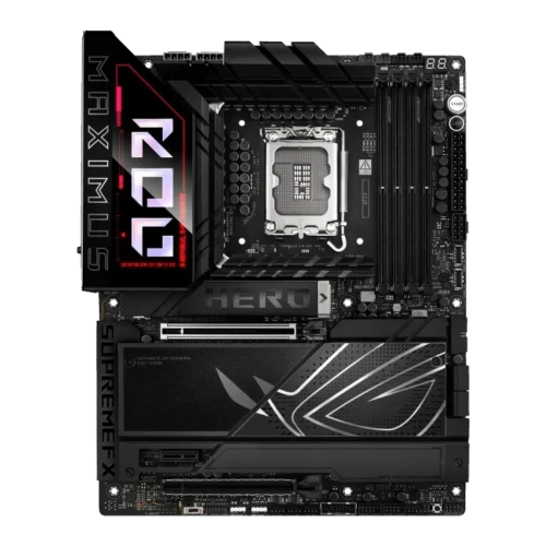 ASUS ROG Maximus Z890 Hero Intel Z890 LGA 1851 ATX Motherboard, Advanced AI PC-Ready, 22+2+1+2 Stages, DDR5, WiFi 7, 3X PCIe 5.0 M.2, Thunderbolt 4, USB Type-C, AI Overclocking/Cooling/Networking