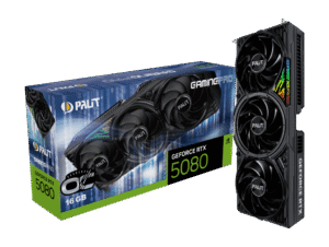 p05405_bigimage_516772554679e55 Palit GeForce RTX 5080 GamingPro OC, 16GB GDDR7, 256-bit Graphics Card - NE75080S19T2-GB2031A