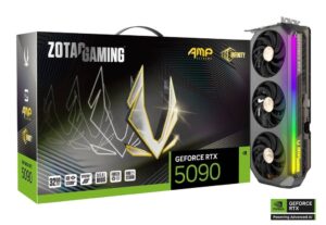 ZOTAC GAMING GeForce RTX 5090 AMP Extreme INFINITY 32G GDDR7 512-bit PCIe 5.0 Graphics Card - ZT-B50900B-10P