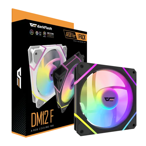 Darkflash DM12F A-RGB Single Case Fan (Black)