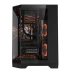 Coolman Spectra Micro-ATX Black PC Case with 3-Sided HD Glass Panels