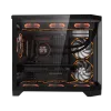 Coolman Spectra Micro-ATX Black PC Case with 3-Sided HD Glass Panels