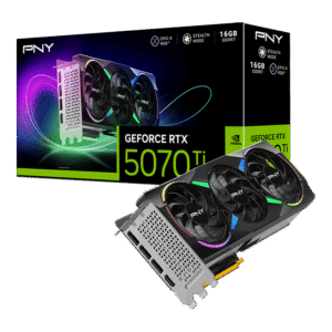 PNY GeForce RTX 5070 Ti ARGB EPIC-X RGB Triple Fan 16GB GDDR7 Graphics Card - VCG5070T16TFXXPB1
