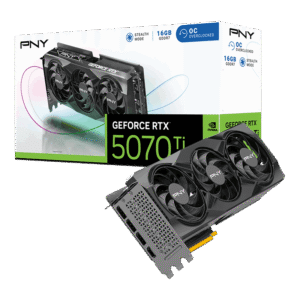 PNY GeForce RTX 5070 Ti Overclocked Triple Fan 16GB GDDR7 Graphics Card - VCG5070T16TFXPB1-O