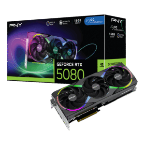 PNY GeForce RTX 5080 ARGB EPIC-X RGB Overclocked Triple Fan 16GB GDDR7 Graphics Card - VCG508016TFXXPB1-O