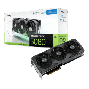 PNY GeForce RTX 5080 Overclocked OC Triple Fan 16GB GDDR7 Graphics Card (Non-RGB) - VCG508016TFXPB1-O