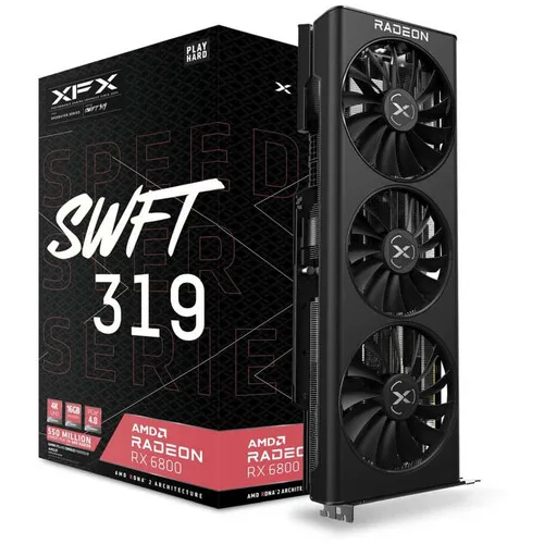 XFX Radeon RX 6800 Speedster SWFT 319 CORE Gaming Graphics Card - RX-68XLAQFD9