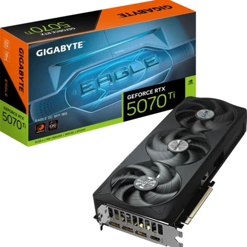 Gigabyte GeForce RTX 5070 Ti EAGLE OC SFF 16G Graphics Card - GV-N507TEAGLE-OC-16GD