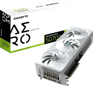 670 (5) GIGABYTE GeForce RTX 5070 Ti AERO OC 16GB GDDR7 256-bit PCIe 5.0 Video Card - GV-N507TAERO-OC-16GD