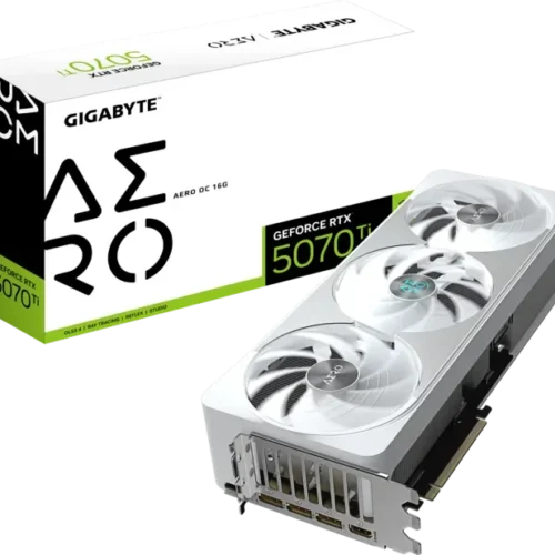GIGABYTE GeForce RTX 5070 Ti AERO OC 16GB GDDR7 256-bit PCIe 5.0 Video Card - GV-N507TAERO-OC-16GD
