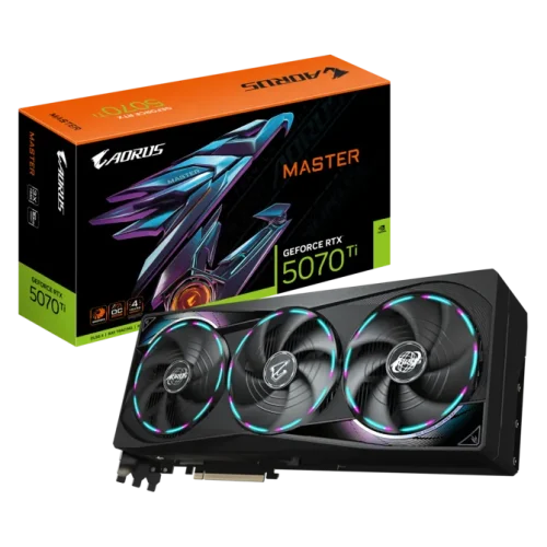 Gigabyte AORUS GeForce RTX 5070 Ti MASTER 16G Graphics Card - GV-N507TAORUS-M-16GD